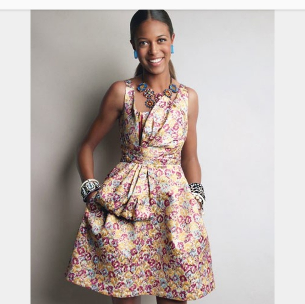 Zac Posen for Target Floral Brocade Tie Dress